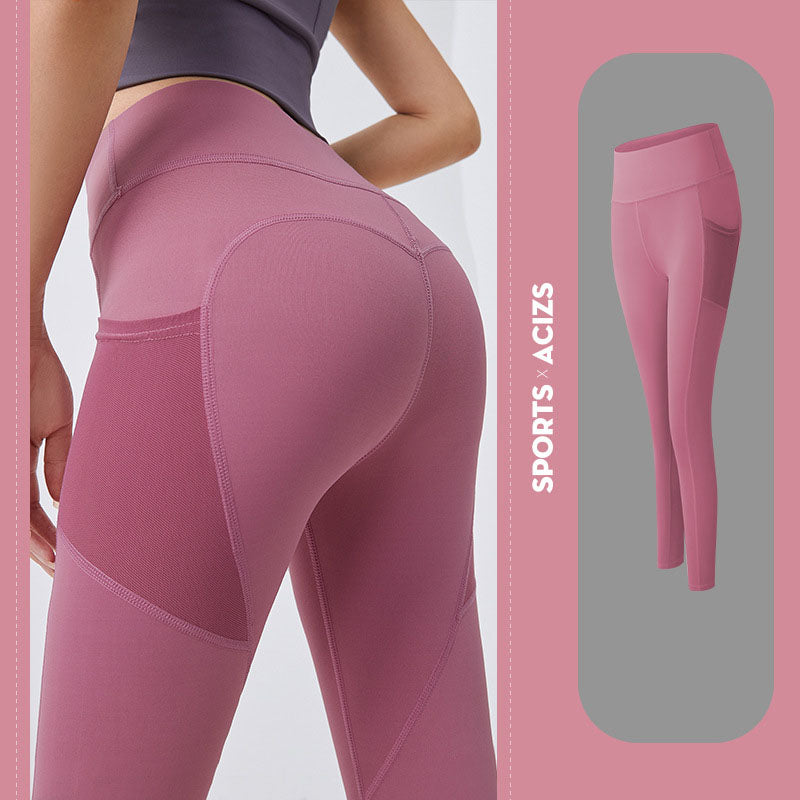 Women's Yoga Pants with Pocket: Tummy Control Leggings for Sports and Fitness