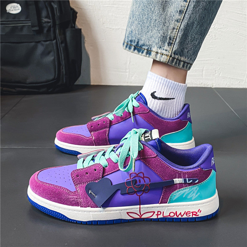 Express Your Style Men Fashionable and Versatile Graffiti Shoes for a Unique Look and Comfortable Wear