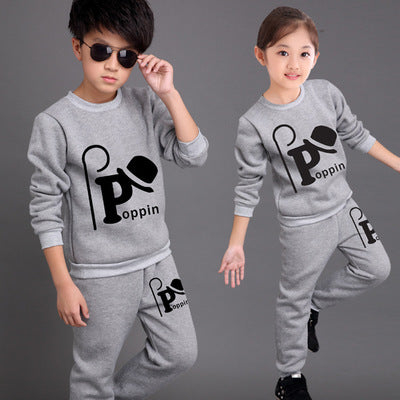 Stay Stylish Year Round Discover Our New Autumn Children Clothing Suit Featuring Korean Style Two Piece Sports Suit for Boys and Girls