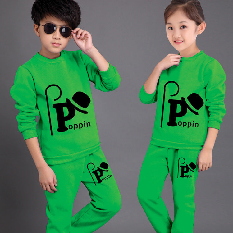 Stay Stylish Year Round Discover Our New Autumn Children Clothing Suit Featuring Korean Style Two Piece Sports Suit for Boys and Girls