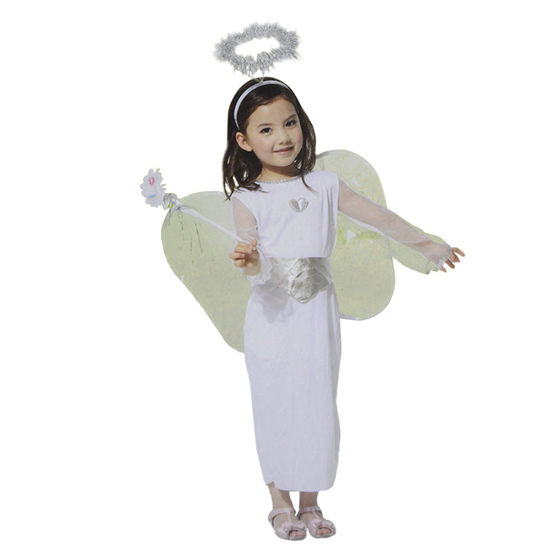 Angelic Elegance Girls Angel Dress Costume Perfect for Parties and Playtime