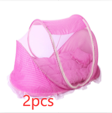 Portable Comfort Foldable Baby Bed Net with Pillow 2 Piece Set for Peaceful Sleep