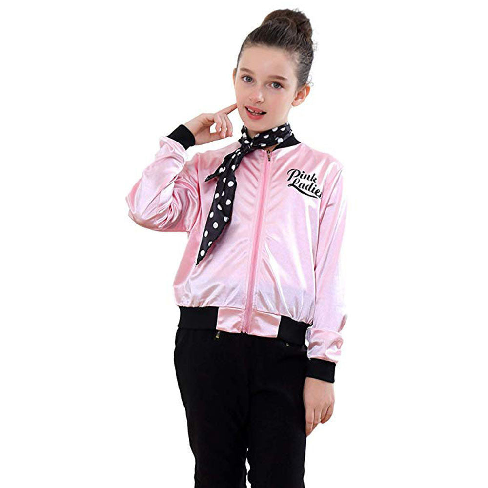 Retro Glamour Kids and Ladies Grease Jacket Costume for Timeless Style