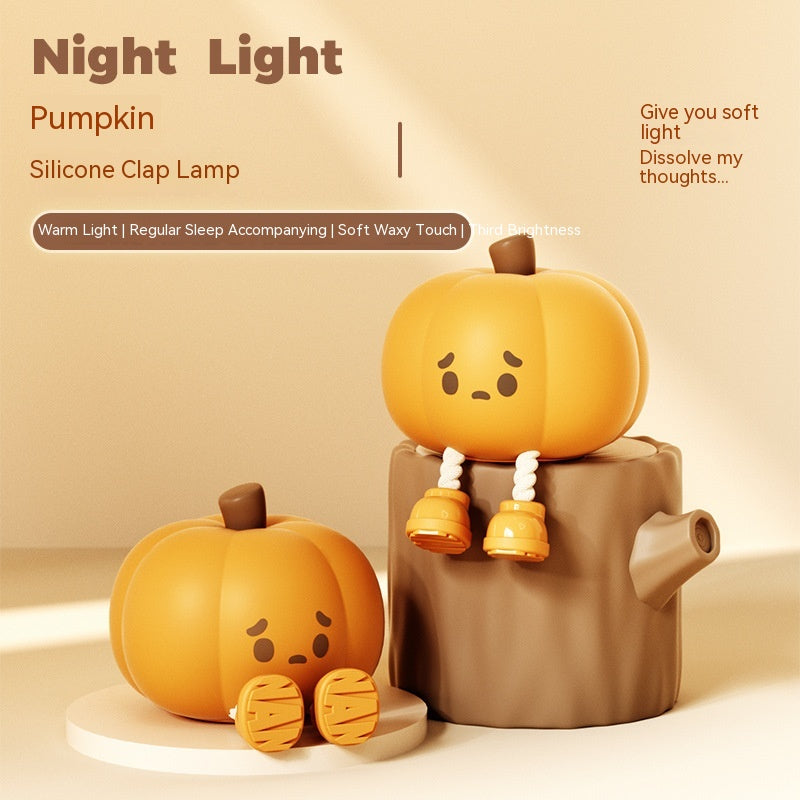 Cute Pear-Shaped Silicone Night Light - Rechargeable and Dimmable