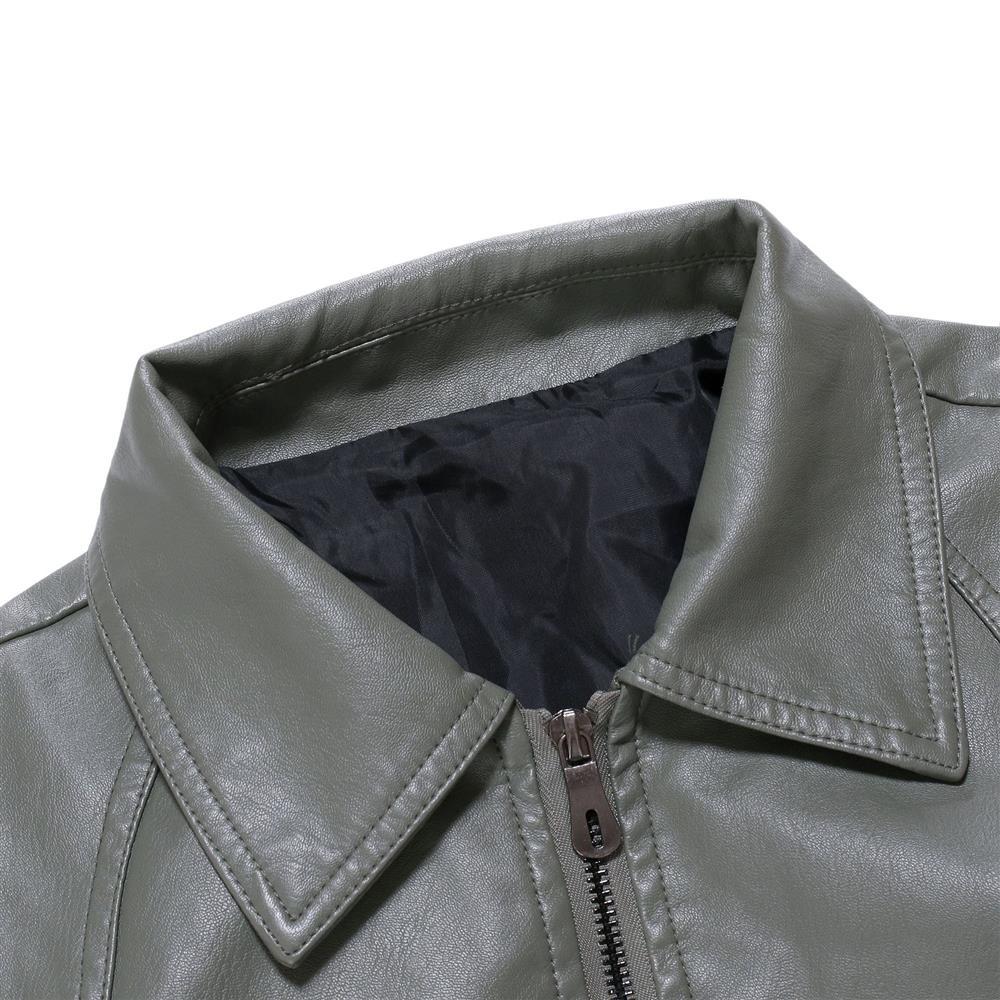 Men's Brown Leather Cafe Racer Jacket: Slim-Fit, Distressed, Real Lambskin