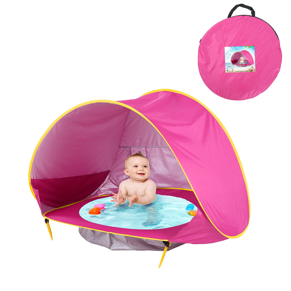 Ultimate Outdoor Fun Baby Beach Tent with Easy Fold Up Design Waterproof Sun Awning and UV Protection for Kids Safe and Enjoyable Camping Adventures