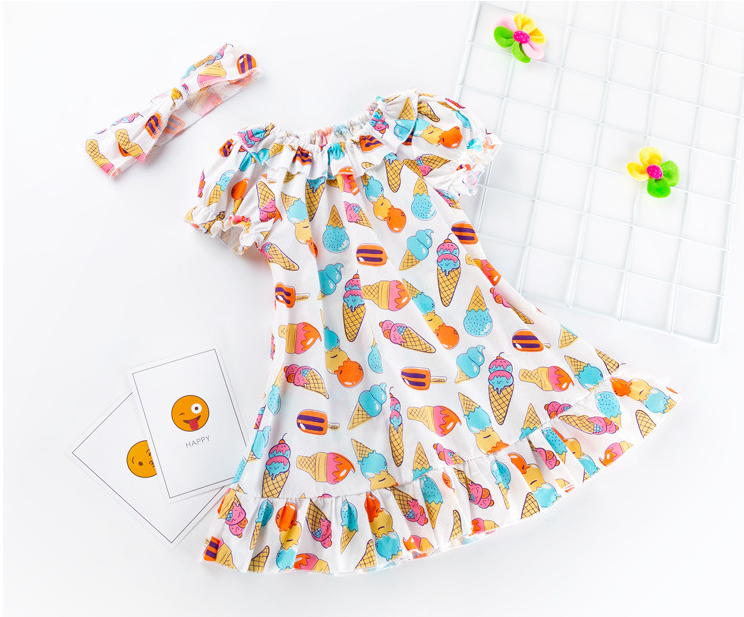 Charming Prints Girls Stylish and Playful Print Dress for Everyday Delight