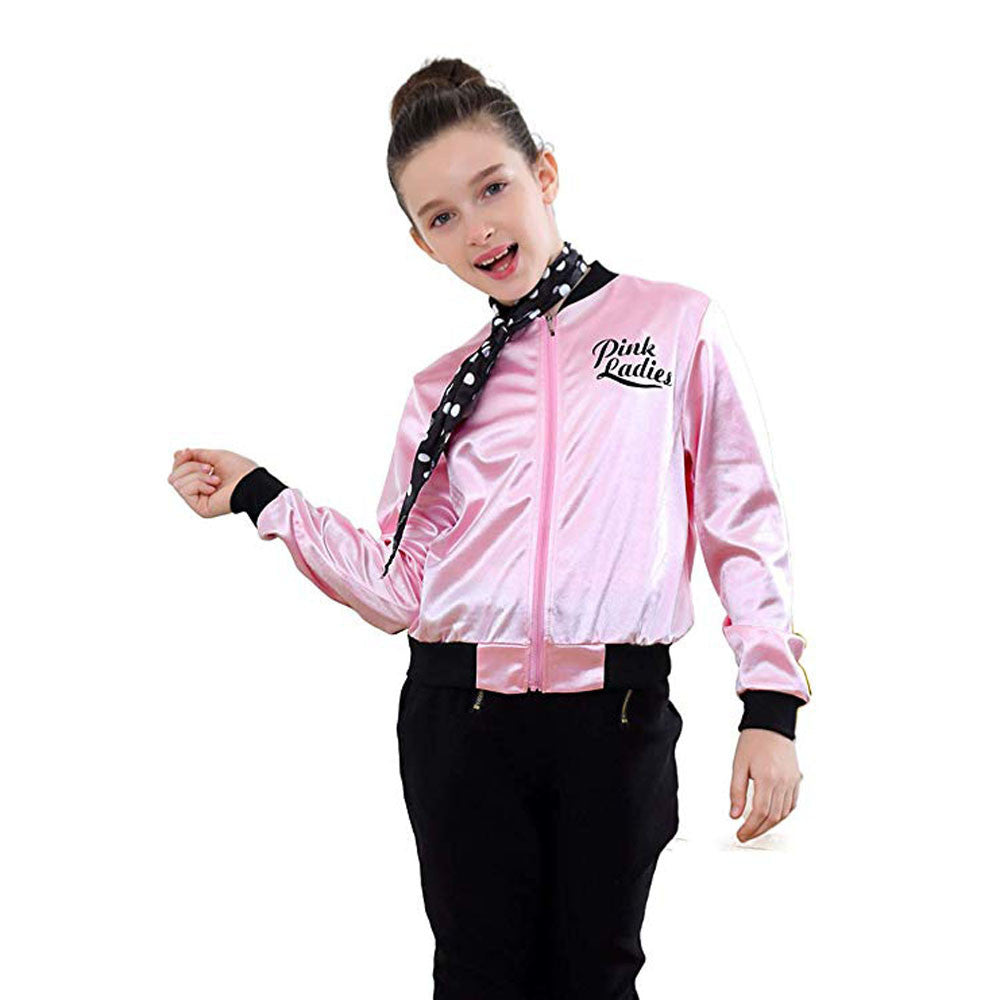 Retro Glamour Kids and Ladies Grease Jacket Costume for Timeless Style