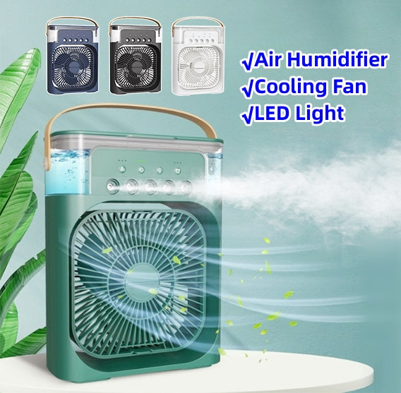 LED Night Light Humidification Fan - Cool, Moist Air Anytime 3-In-1