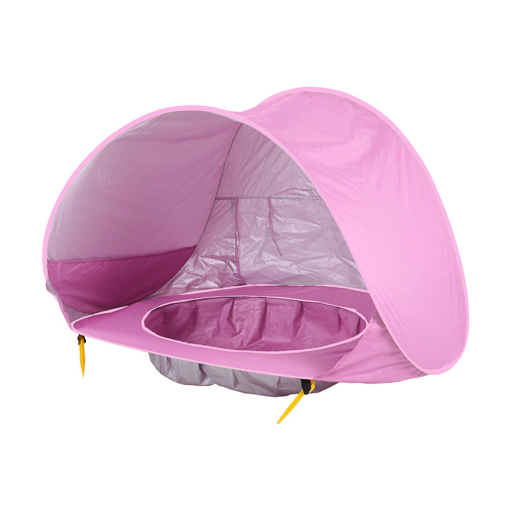 Ultimate Outdoor Fun Baby Beach Tent with Easy Fold Up Design Waterproof Sun Awning and UV Protection for Kids Safe and Enjoyable Camping Adventures