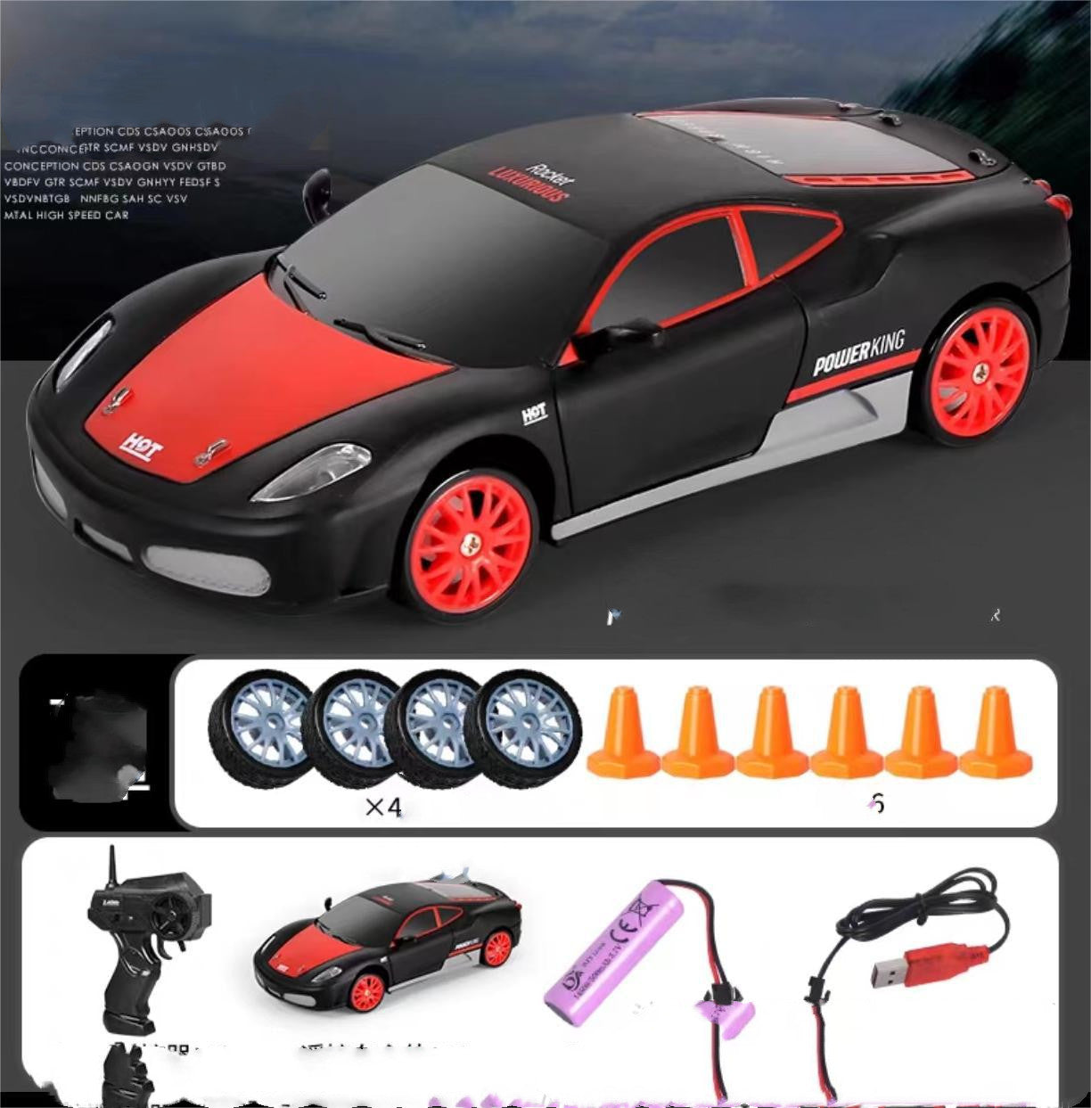 4WD 2.4G RC Drift Car Remote Control GTR AE86 Model Racing Toy for Kids