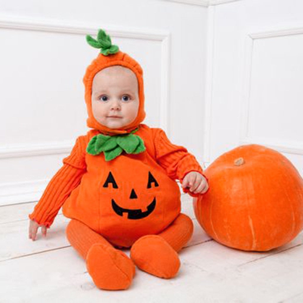 Pumpkin Perfection Baby Cosclothes Halloween Costume Fashionable and Fun Pumpkin Cosplay Jumpsuit for Halloween Festivities