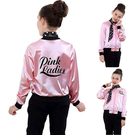 Retro Glamour Kids and Ladies Grease Jacket Costume for Timeless Style