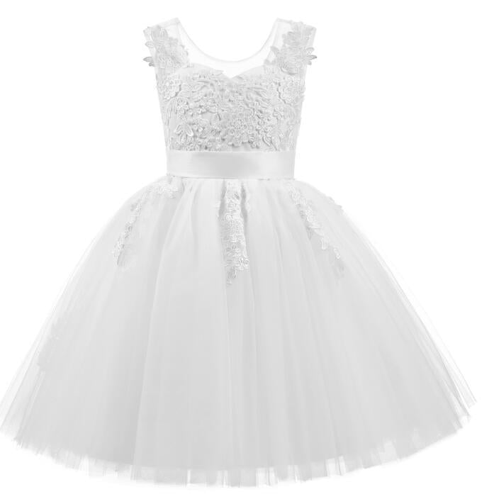 Girls Mesh Birthday Show Tutu Skirt Catwalk Princes Dress