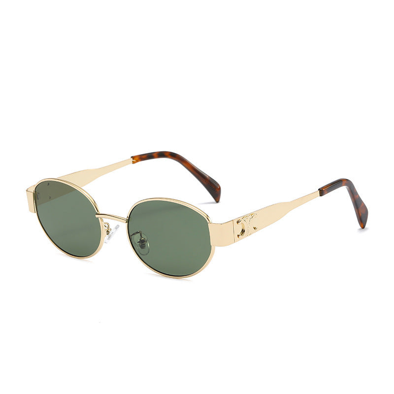 Rock Your Look Punk Style Retro Oval Metal Sunglasses for Timeless Cool and Vintage Vibes