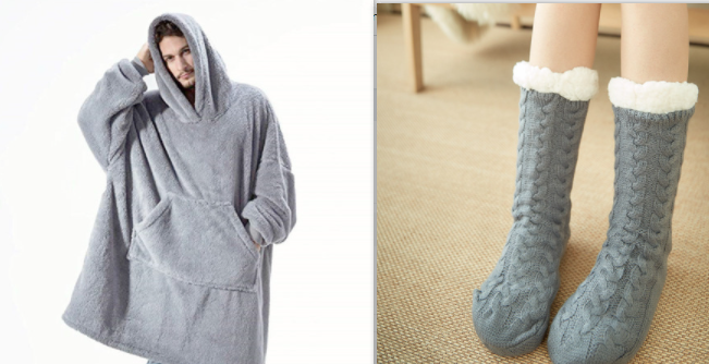 Wearable Blanket Hoodie: Comfortable and Cozy with Big Pocket