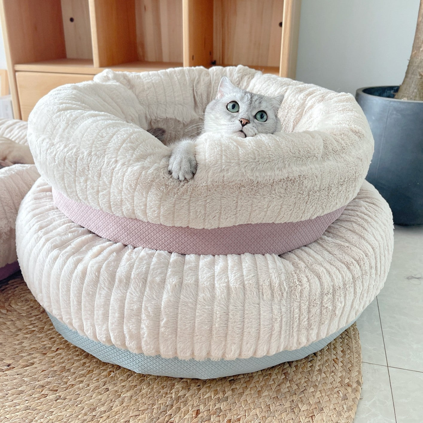 Soft Thickened Warm Kennel Round Cat Dog Pad