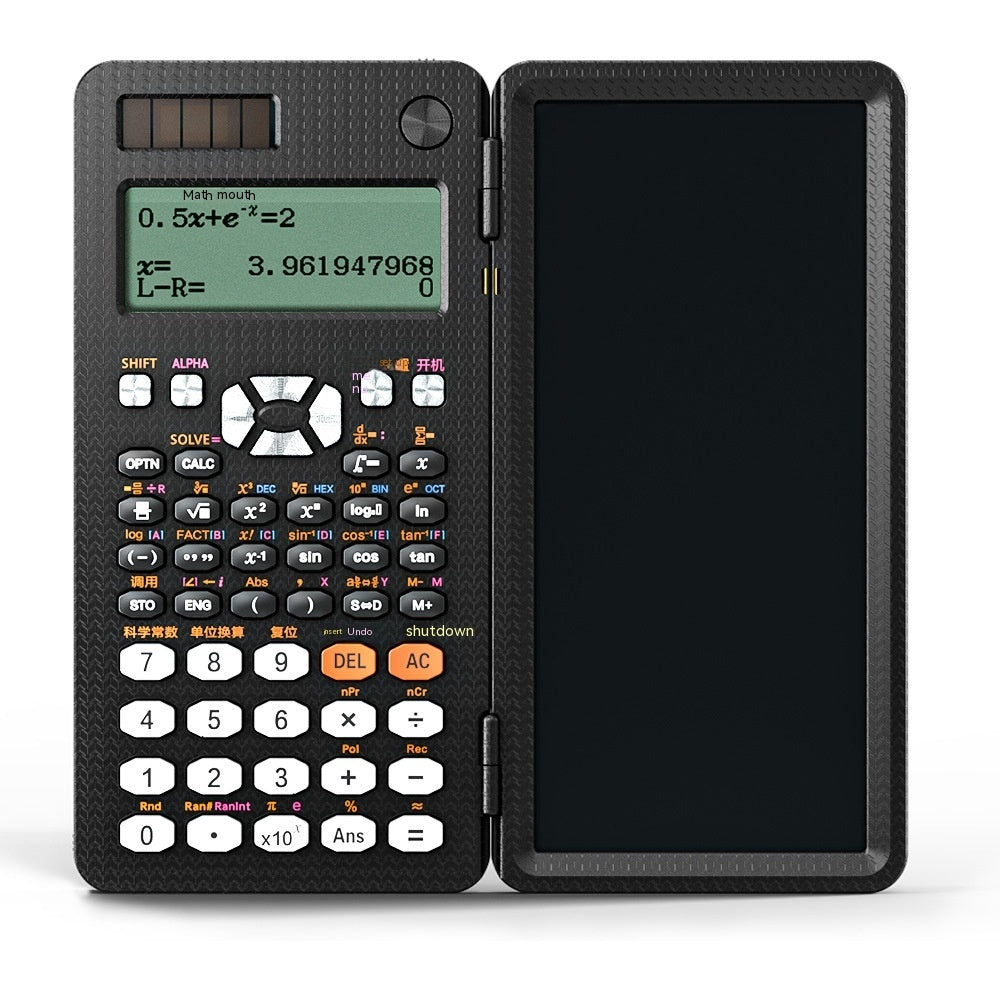 Versatile Innovation 2 in 1 Foldable Scientific Calculator with Handwriting Tablet and Learning Function Ideal for Desk or On the Go Use