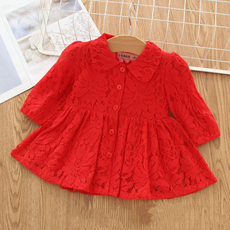 Full Moon Elegance Newborn Girl Baby Dress for Special Occasions