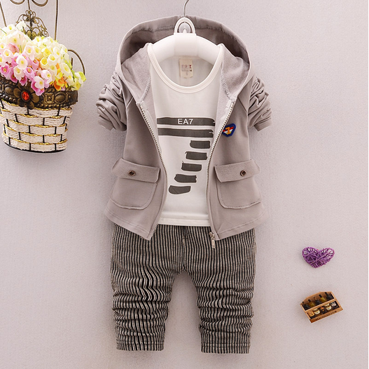 Zip into Style Spring & Autumn Children Zipper Striped Trousers Suit for Boys and Girls