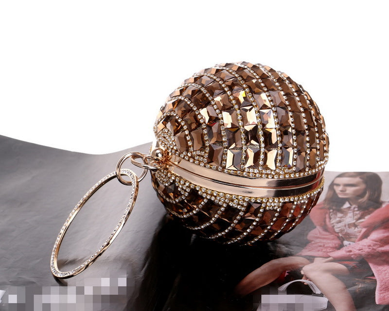 Sparkling Sphere New Style Diamond Handbag for Ladies Perfect for Dinner Events