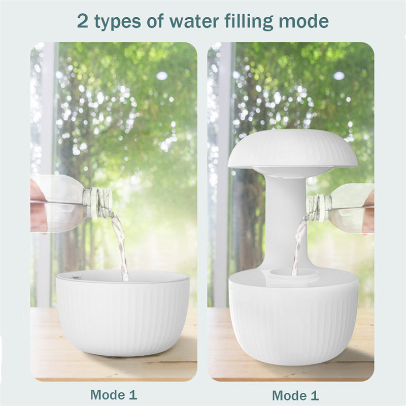 Mute Countercurrent Humidifier Levitating Water Anti-gravity Air Humidifier Drops Cool Mist Maker Fogger Relieve Fatigue