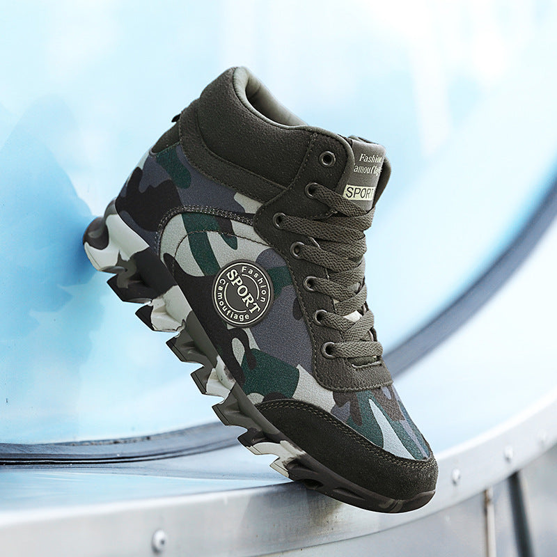 Camo Comfort Women Casual Camouflage Height Increasing Sneakers