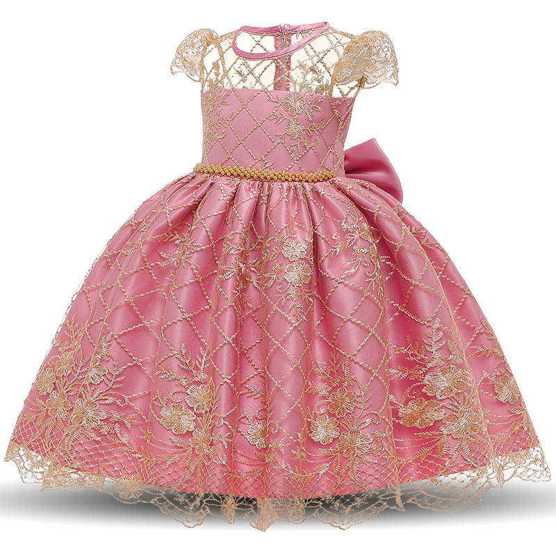 Elevate style of your Child with our Exquisite Children Princess Skirt Pompadour Dress Perfect for Any Special Occasion