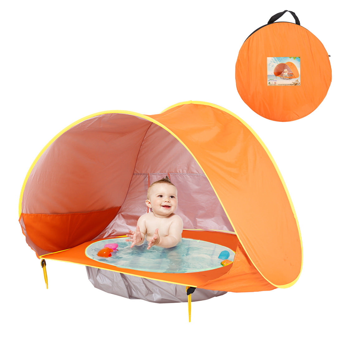 Ultimate Outdoor Fun Baby Beach Tent with Easy Fold Up Design Waterproof Sun Awning and UV Protection for Kids Safe and Enjoyable Camping Adventures