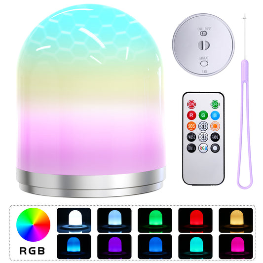 With Remote Control RGB Night Light LED Colorful Color Changing Multi-function