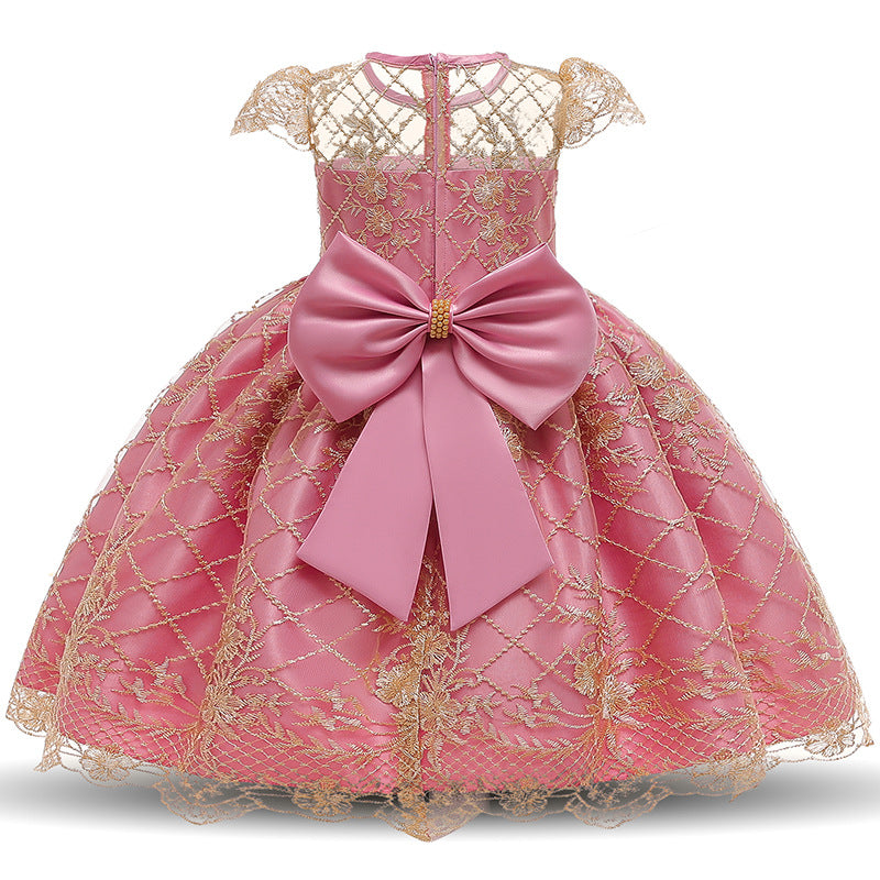 Elevate style of your Child with our Exquisite Children Princess Skirt Pompadour Dress Perfect for Any Special Occasion