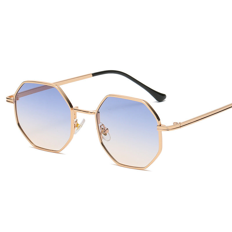 Timeless Elegance Classic Vintage Metal Multilateral Sunglasses for a Touch of Retro Charm