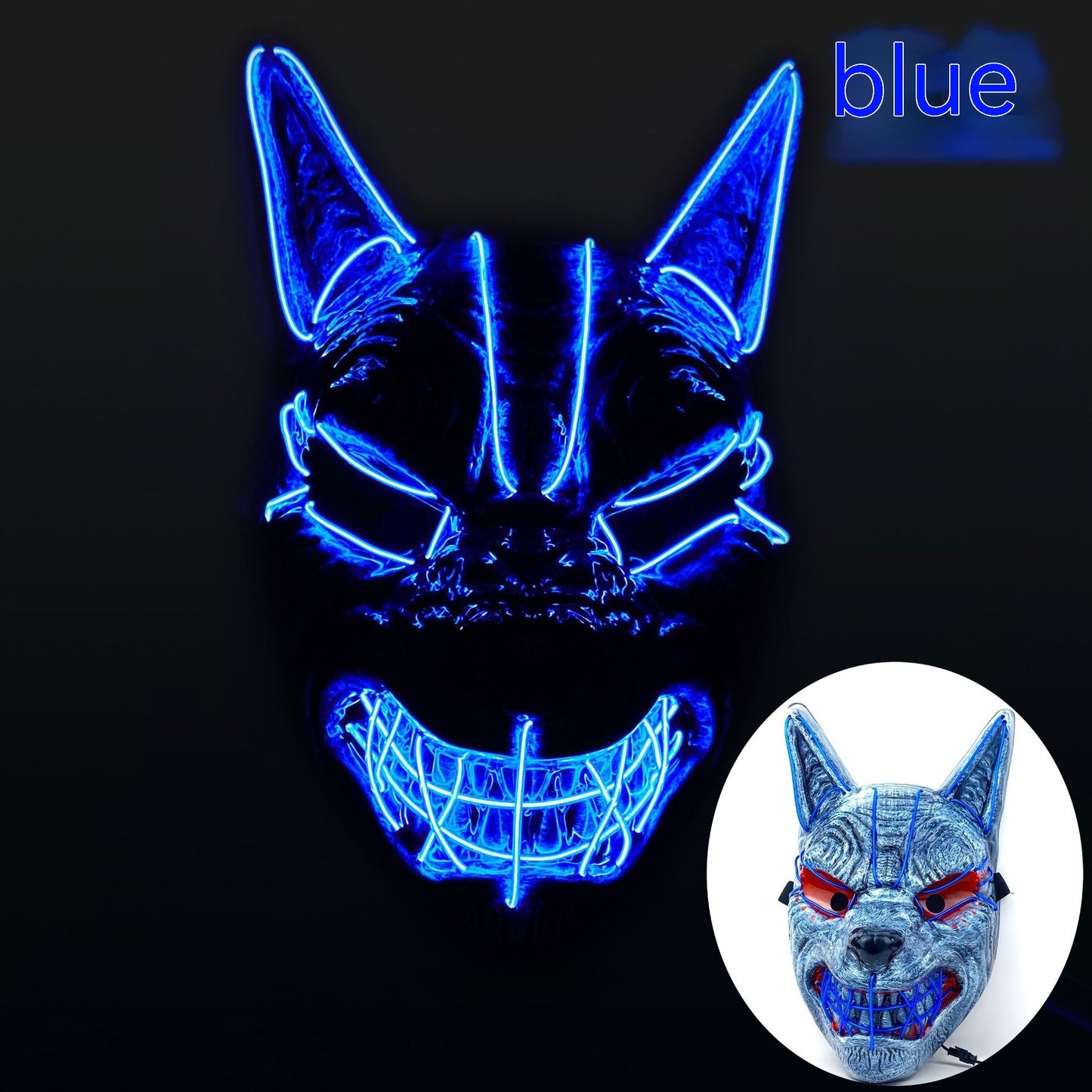 LED Halloween Mask for Costume Cosplay with App