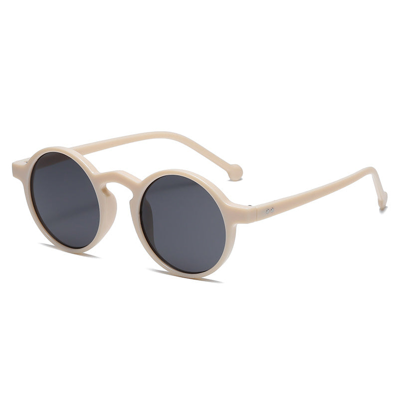 Classic Charm Small Round Frame All Match UV Protection Sunglasses for Timeless Style