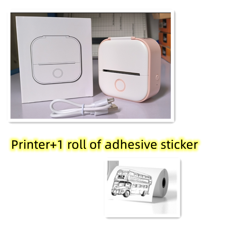 Portable Mini Thermal Printer Portable Mini Thermal Label Printer Home Photo Printer Student Wrong Question