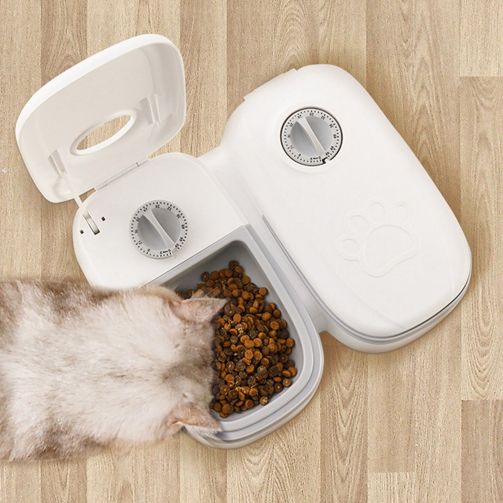 Automatic Pet Feeder Smart Food Dispenser Cats Dogs Timer Stainless Steel Bowl Auto Dog Cat Pet Feeding Pets Supplies