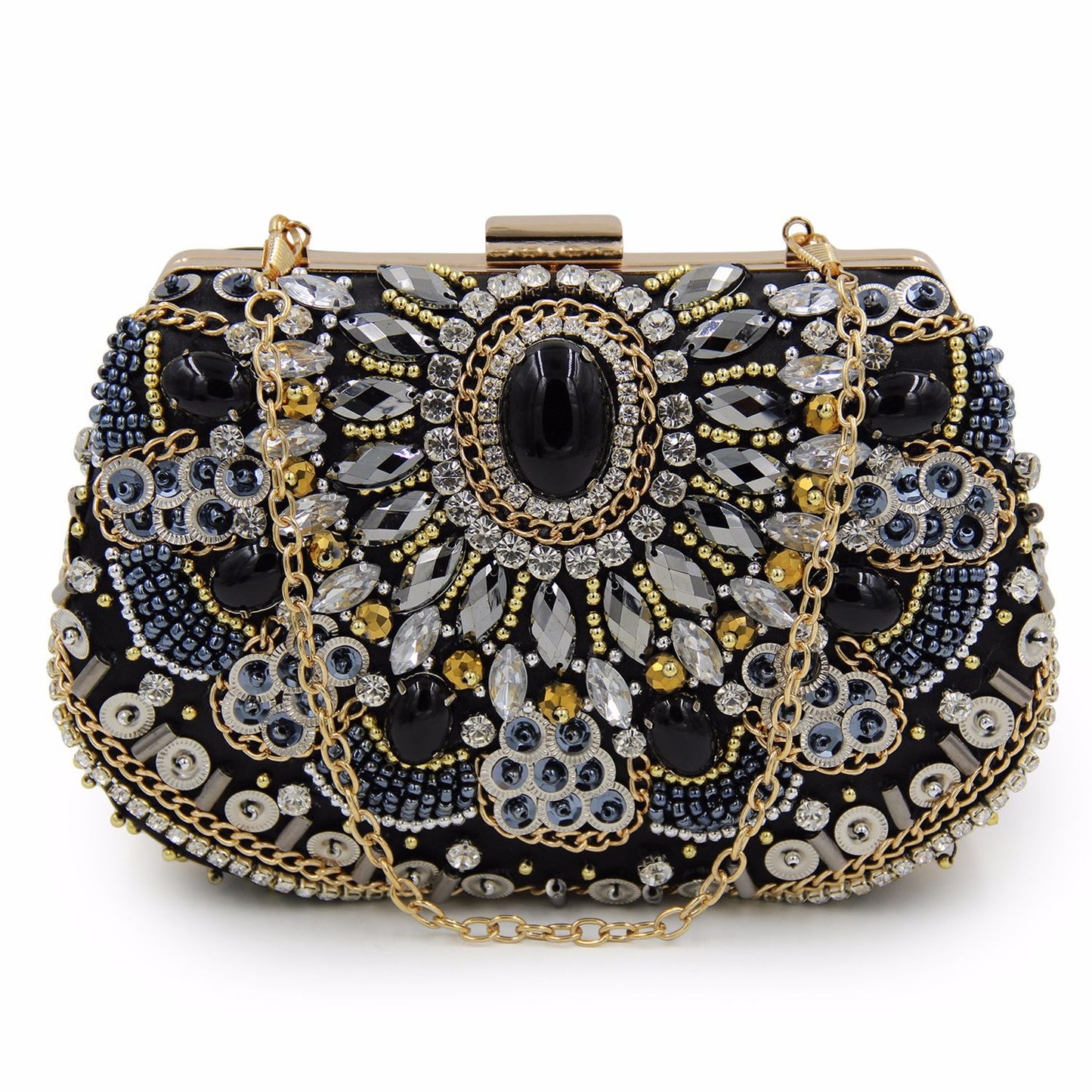 Dazzling Elegance The Beaded and Diamond Encrusted Dinner Lady Banquet Handbag a Testament to Opulence and Style