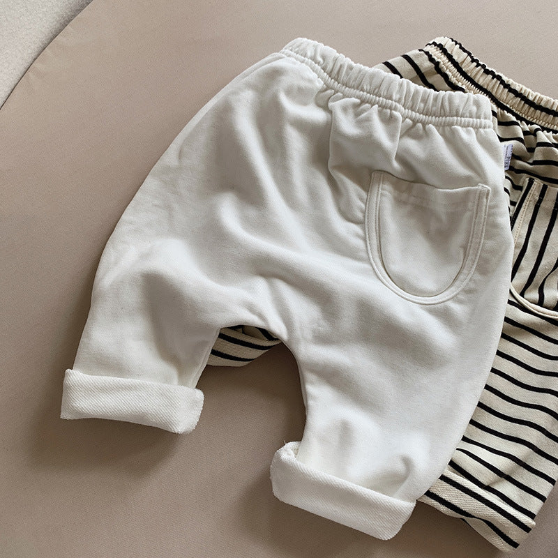 Keep Your Little Ones Comfy and Stylish with Our Children Simple Casual Loose Pants Ideal for Everyday Adventures