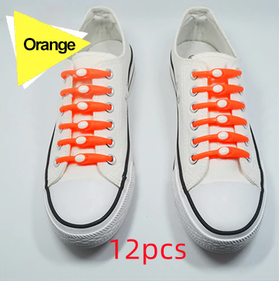 Easy Fit Silicone Horn Shaped Shoelaces Elastic and Available in Multiple Sizes