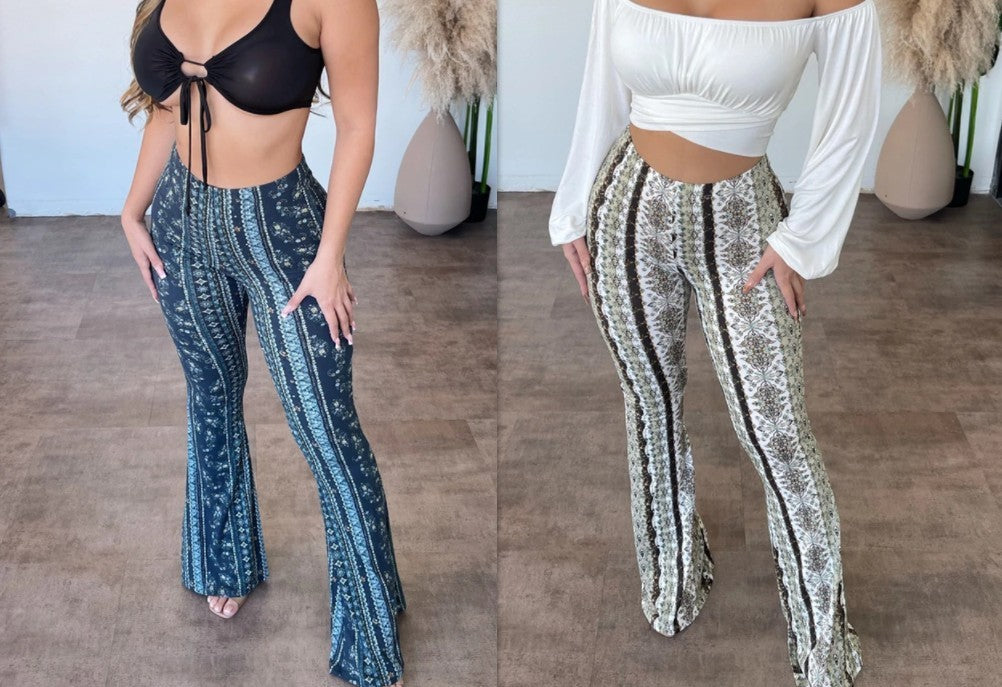 Sculpted Elegance High Elastic Tight Pants with Slim and Sexy Print Perfect for Women Fashion