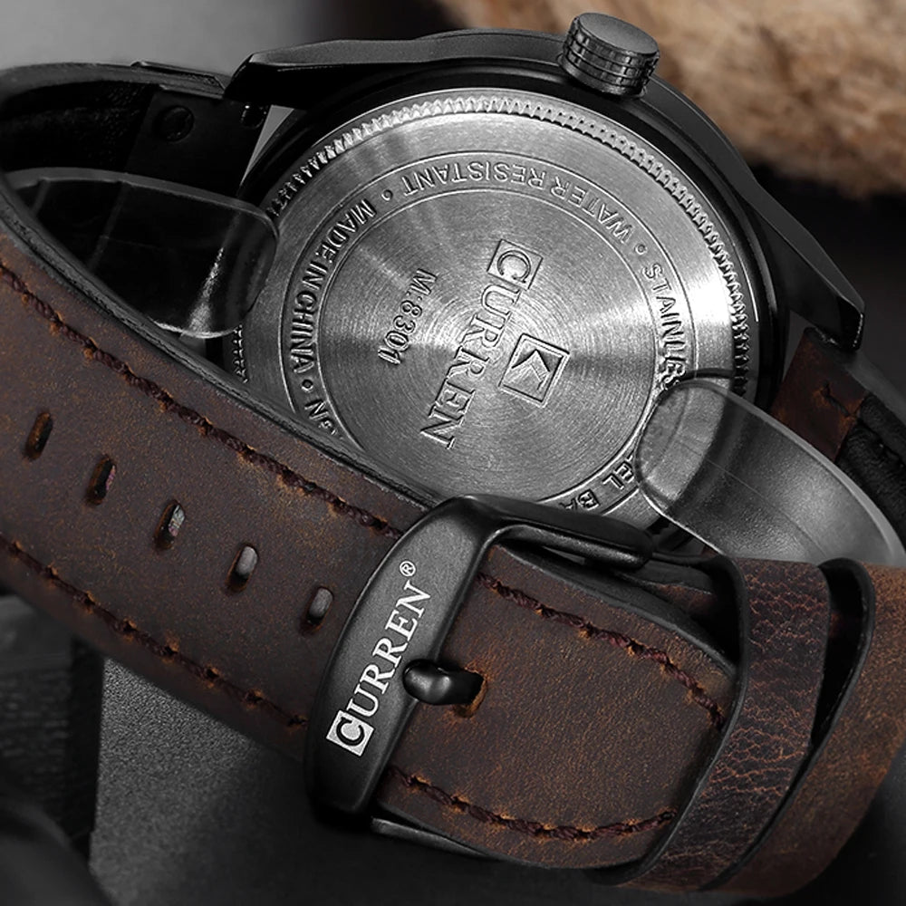 CURREN Creative Chronos: Hot Fashion Meets Military Precision – A Casual Quartz Sports Wristwatch for the Modern Man with Date Display