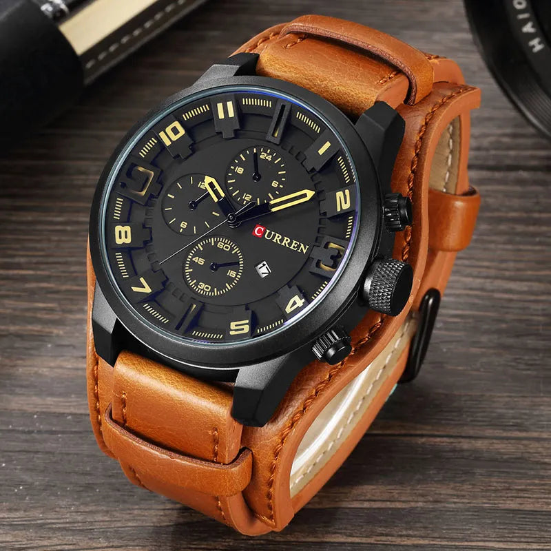 Steampunk Edition Top Brand Luxury Men's Military Quartz Watch – A Timepiece that Commands Attention on Every Adventure