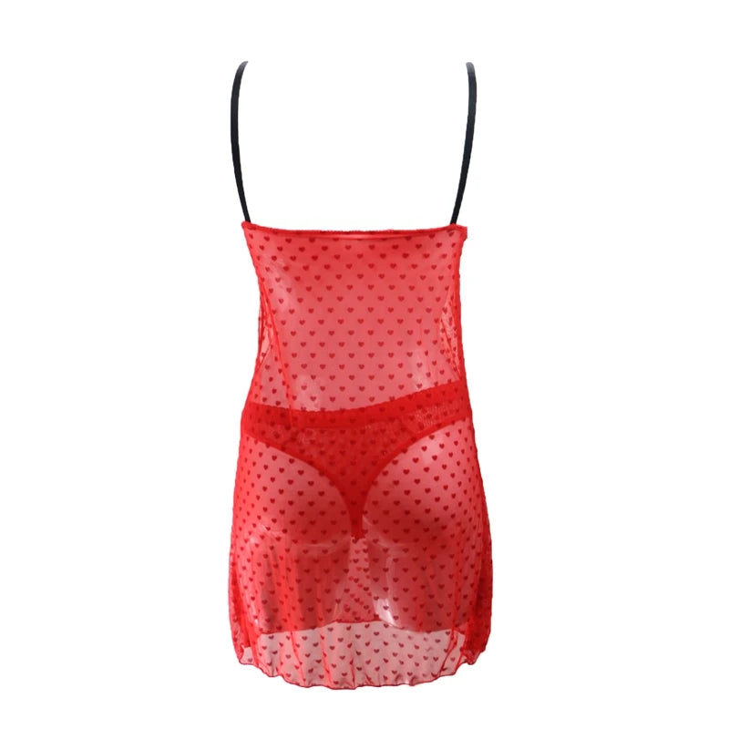 Ling Cup Bra and Brief Set Sexy Nightgown Underwear Sets for Women Intimate Wear