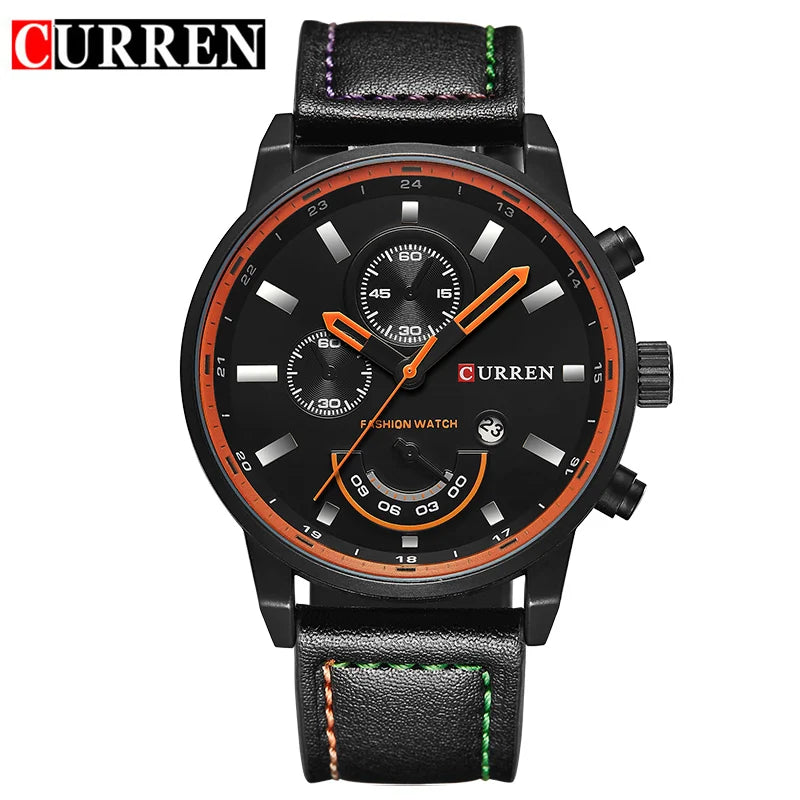 CURREN Elegance Top Brand Luxury Quartz Watch for Men – A Famous Wristwatch of Timeless Style and Masculine Sophistication