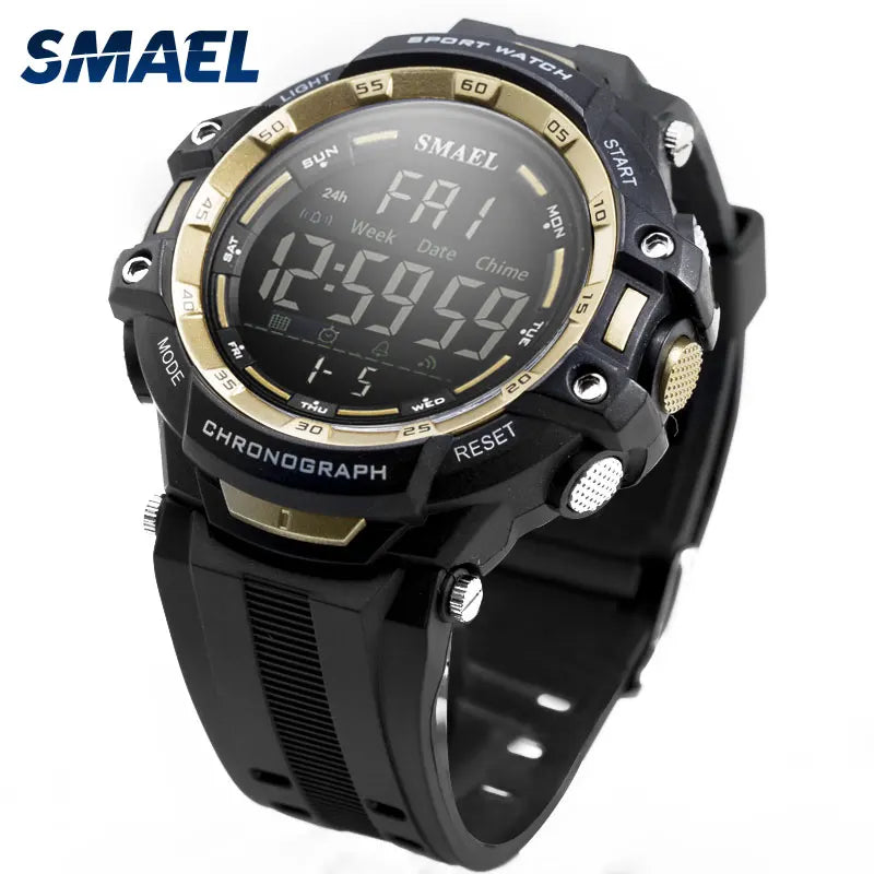 Men's Digital LED Military Watch with Shock Resistance - A Top-Brand Timepiece for Sports Enthusiasts