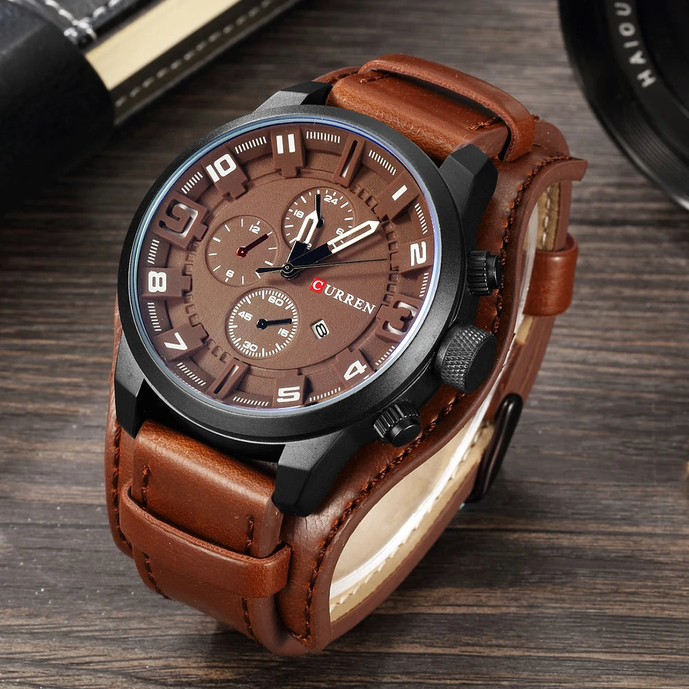 Steampunk Edition Top Brand Luxury Men's Military Quartz Watch – A Timepiece that Commands Attention on Every Adventure