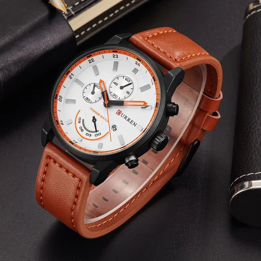 CURREN Elegance Top Brand Luxury Quartz Watch for Men – A Famous Wristwatch of Timeless Style and Masculine Sophistication