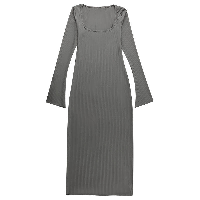 Women's Long-sleeved Knitted Bottoming Dress