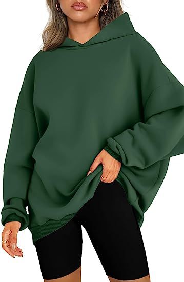 Women's Oversized Hooded Pullover: Comfortable Workout Sweatshirts