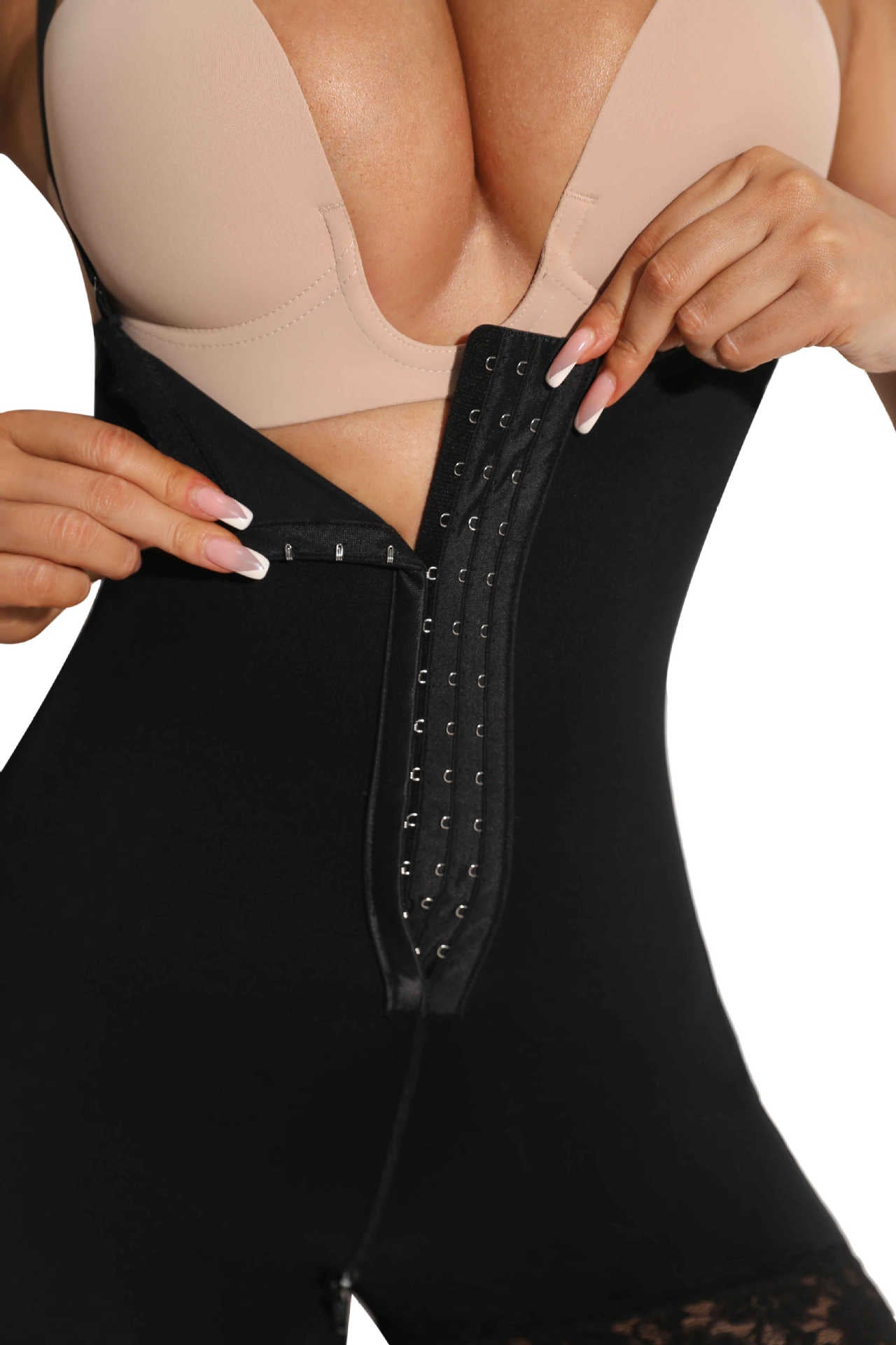 European and American High-Waist Corset Jumpsuit with Detachable Shoulder Straps and Zipper for the Perfect Butt Shaper